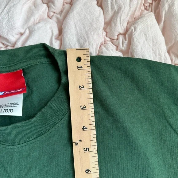 Vintage Reebok New York Jets Football T-Shirt Green Men’s L - Picture 6 of 7